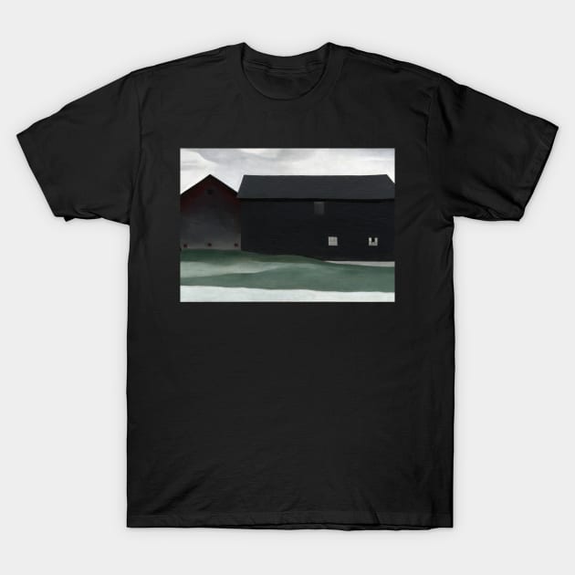 High Resolution The Barns Lake George by Georgia O'Keeffe T-Shirt by tiokvadrat